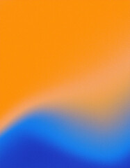 Poster - Abstract Orange and Blue Gradient Background