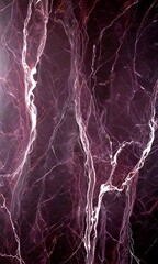 Poster - a close-up view dark-colored marble surface with a striking pattern of white veins and lines running through it