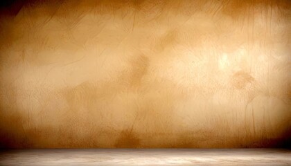 Poster - A beige textured wall with a white base, creating a simple and clean background