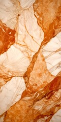 Poster - a close-up view marble surface with a textured and patterned design, featuring a mix of light and dark brown hues