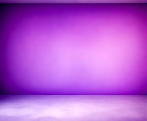 Poster - A purple wall with a white floor in the foreground