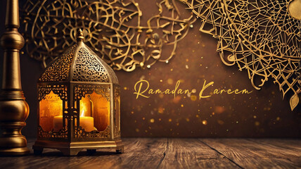 Ramadan Kareem background design  for banner, Flyer, social media, print, poster, web illustration for Islamic holidays, AI generative design. Ramadan . Social media template.