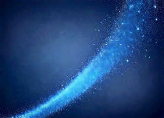 Aufkleber - a starry night sky with a bright, glowing star in the center, surrounded by a multitude of smaller stars and celestial bodies