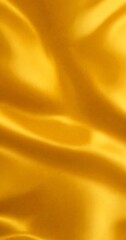 Poster - a close-up view shiny, golden fabric surface The fabric appears to be made shiny, silky material, possibly satin or silk, and has a smooth, flowing texture The