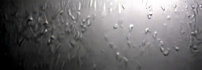 Poster - a close-up view textured surface with water droplets scattered across it, creating a blurred, abstract pattern
