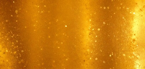 Fototapete - a close-up view textured golden surface, with a gradient of golden hues and small white specks scattered throughout