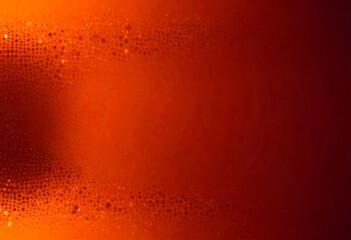 Aufkleber - a gradient background with a dark orange hue at the top and a lighter orange hue at the bottom The top half of filled with small white dots, while the bottom half