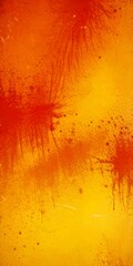 Poster - a close-up view textured surface with a vibrant mix of orange and yellow colors, resembling a painting or abstract artwork