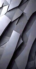 Leinwandbilder - a dark, abstract pattern composed of overlapping black shapes, creating a sense of depth and texture