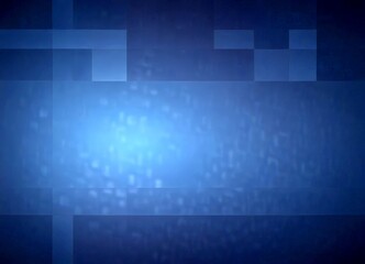 Poster - a blue abstract background with a gradient effect, where the blue color transitions from darker to lighter shades The image is composed of numerous small square tiles,