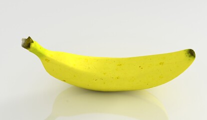 Banana isolated on white background	
