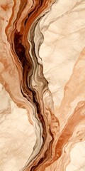 Poster - a marble-like texture with a swirling pattern of brown, beige, and white hues, creating a sense of movement and depth