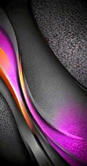 Aufkleber - a dark, abstract background with a pattern of overlapping curved lines in shades of purple and orange, creating a sense of movement and dynamism