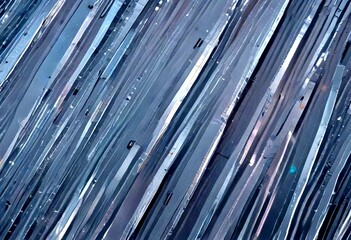 Poster - a close-up view textured surface composed of vertical lines of varying shades of gray, with small black dots scattered throughout