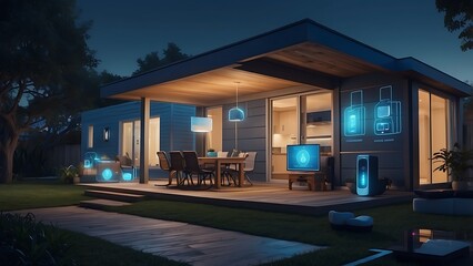 Augmented reality smart home management system for modern living.
