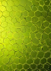 Aufkleber - a close-up view textured surface with a repeating pattern of hexagonal shapes in various shades of green, creating a vibrant and organic visual effect