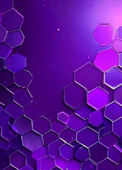 Aufkleber - a repeating pattern of hexagonal shapes in various shades of purple, creating a visually striking and abstract design