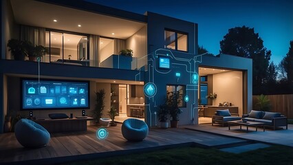 Augmented reality smart home management system for modern living.