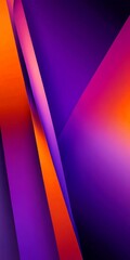 Aufkleber - a vibrant abstract composition of overlapping curved lines in shades of orange and purple, creating a dynamic and visually striking pattern