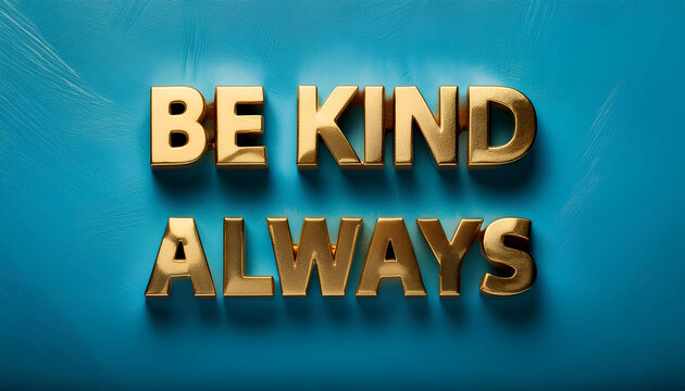 Be kind always Word 
