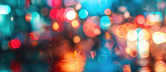 Poster - abstract blur bokeh background