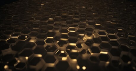 Aufkleber - a close-up view honeycomb-like pattern composed of numerous small hexagonal shapes, creating a visually striking and intricate design