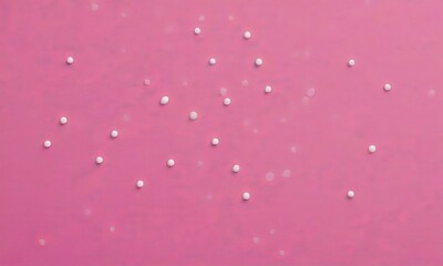 Fototapete - a pink background with scattered white dots, resembling a starry night sky.
