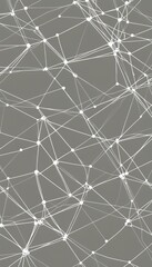 Aufkleber - a complex network of intersecting lines and dots, creating a visually striking abstract pattern The lines and dots are arranged in a grid-like fashion, with some lines