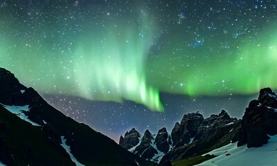 aurora over the sea