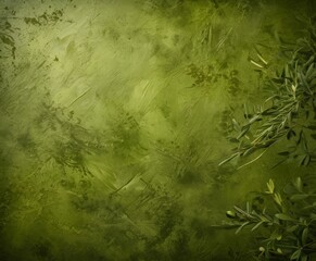 Aufkleber - a textured green background with a subtle pattern of leaves and branches, creating a natural and organic feel