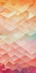 Aufkleber - a vibrant, abstract pattern composed of overlapping triangular shapes in various shades of orange, pink, and yellow, creating a dynamic and visually striking composition.