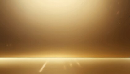 Leinwandbilder - Golden floor with a single spotlight shining on it, creating a warm and inviting atmosphere
