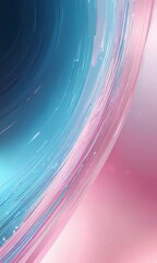 Aufkleber - a vibrant abstract composition with curved lines in shades of blue and pink, creating a dynamic and visually striking effect