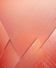 Poster - a vibrant abstract composition with a gradient of pink and orange hues, interspersed with white lines and geometric shapes