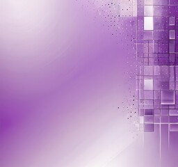 Fototapete - a purple background with a geometric pattern of square tiles, some of which are transparent and scattered randomly across the frame