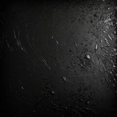 Leinwandbilder - a close-up view dark, textured surface with water droplets scattered across it, creating a sense of movement and depth