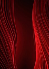 Aufkleber - a striking abstract design with red and black lines, creating a sense of movement and dynamism The lines are arranged in a way that they appear to be flowing and curving,