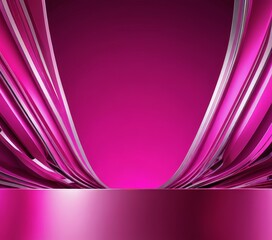 Leinwandbilder - a vibrant abstract background with a gradient of pink and purple hues The central focus is a large, curved line that extends diagonally across the , creating a sense