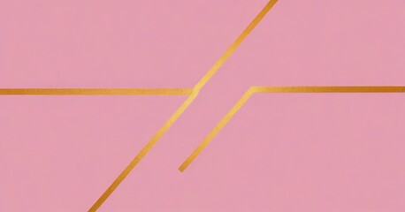 a pink background with a geometric pattern of intersecting gold lines, creating a visually striking and minimalist design