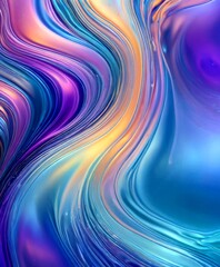 Poster - a vibrant abstract pattern with swirling, multicolored lines and curves, creating a dynamic and visually captivating composition.