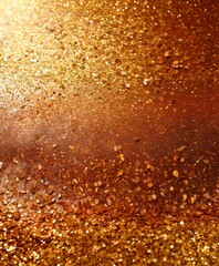 Aufkleber - a close-up view textured surface with a golden glittery effect, resembling a glittery or glittery gold surface