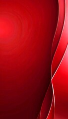 Poster - a dark red background with a subtle gradient effect, creating a sense of depth and movement The right side of adorned with a curved line, adding a dynamic element