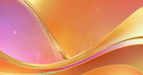 Aufkleber - a vibrant abstract composition with a gradient of warm colors, including shades of orange, pink, and purple, and a subtle shimmering effect