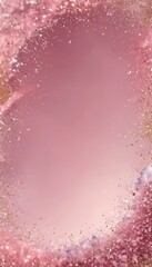 Fototapete - Pink and purple abstract background with scattered glitter and sparkles