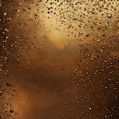 Fototapete - a close-up view textured surface with numerous small, round droplets of water scattered across it, creating a sense of depth and movement