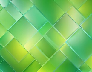 Poster - a vibrant abstract background composed of overlapping green squares, creating a dynamic and visually striking pattern