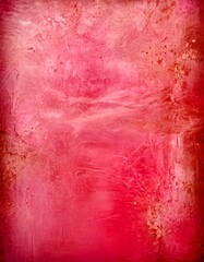 Fototapete - a pinkish-red abstract background with a textured, grunge-like appearance