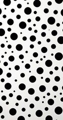 Poster - A repeating pattern of black and white circles on a white background