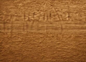 Poster - a close-up textured brown surface, possibly a piece of paper or fabric, with a rough, uneven appearance