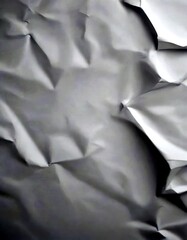 Leinwandbilder - a close-up view of crumpled white paper, with a slightly blurred background